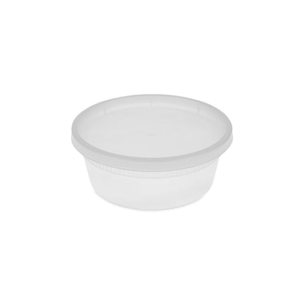 Pactiv Pactiv, Delitainer Microwavable Combo, Clear, 8 Oz, 1.13 X 2.8 X 1.33, 240/carton, PK240 YL2508 - main